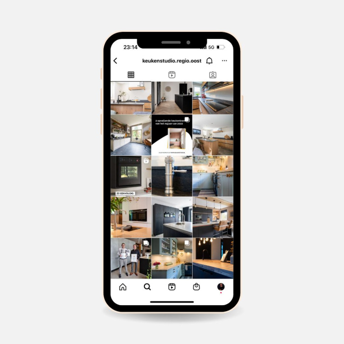 Social media marketing voor Keukenstudio Regio Oost